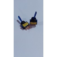 Тумблер 12V 20А однополюсный с синей подсветкой (3конт.) ON-OFF