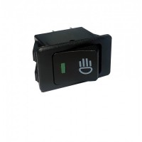 Клавиша 12V 35А зеленая с подсветкой (4конт) ON-OFF