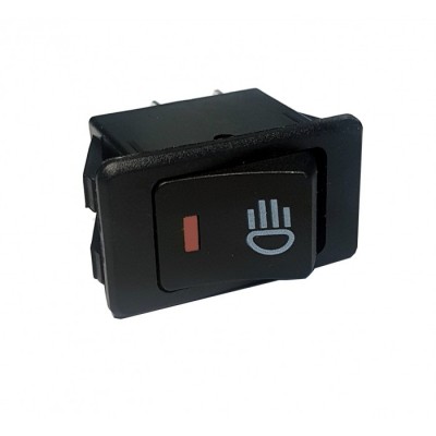 Клавиша 12V 35А красная с подсветкой (4конт) ON-OFF