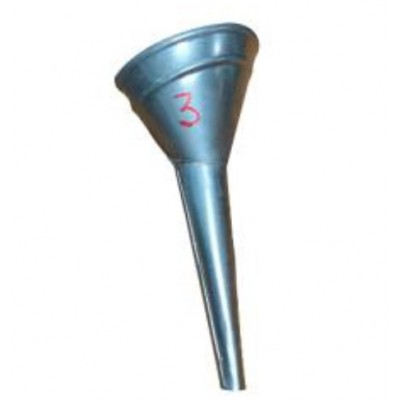 Воронка металлическая малая для бензина прямая