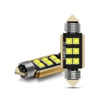 Cветодиод  C10W (SV8.5) 6 SMD MEGA WHITE 6000K 31мм