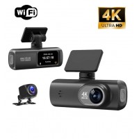 Автомобильный видеорегистратор MN+ V22 4k WiFi
