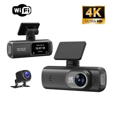 Автомобильный видеорегистратор MN+ V22 4k WiFi