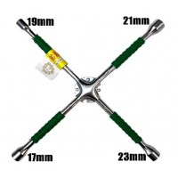 Ключ баллонный  крестовина с ручкой зеленый