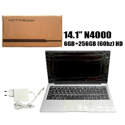 Ноутбук 14.1" N4000 6GB+256GB (60hz) HD