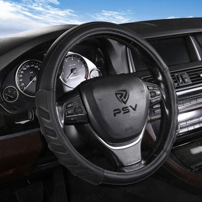 Оплетка на руль PSV PROTECT (Черный) M, экокожа