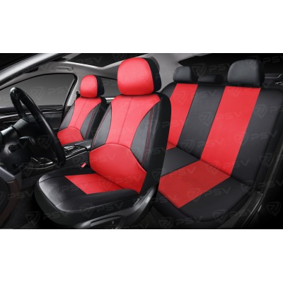 Чехлы PSV Imperial Next (Черный-Красный), экокожа