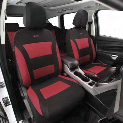 Чехлы GTL Commodore (Бордовый), полиэстер с имитацией кожи