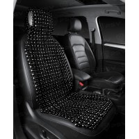 Накидка массажная PSV P2003 BIG (большая) деревянные косточки (Черный), 1 шт.