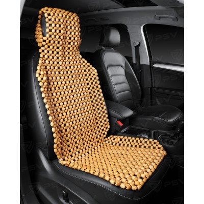 Накидка массажная PSV P2003 BIG (большая) деревянные косточки (Бежевый), 1 шт.