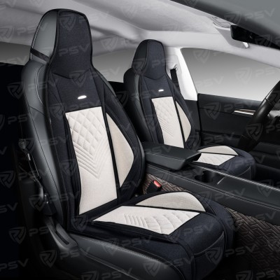Накидки PSV Avrora FRONT (Черно-Бежевый), на переднее сиденье (1 шт.)
