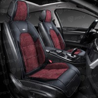 Накидки PSV Jacket FRONT (Черно-Красный), на переднее сиденье (1 шт.)