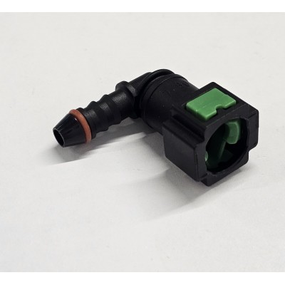 Быстросъемный штуцер топливной трубки угловой 8 мм