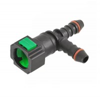 Быстросъемный штуцер топливной трубки Т-образный 8 мм