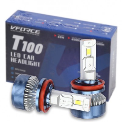 Лампа светодиодная T100 H11 4500LM 6000K