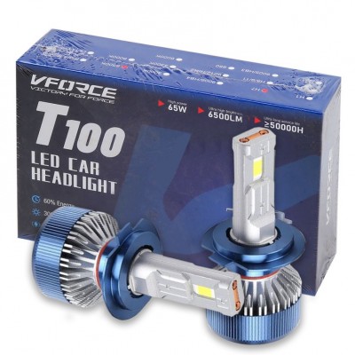 Лампа светодиодная T100 H7 4500LM 6000K