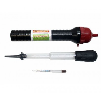 Ареометр плотности электролита и температуры замерзания тосола с воронкой пластик