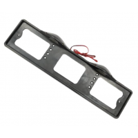 Рамка для номерного знака с верхней подсветкой, черная